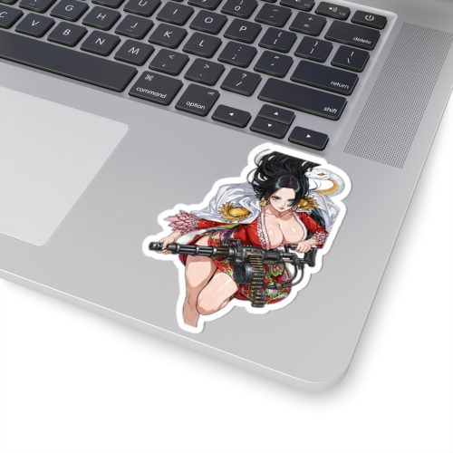 0055 Boa Hancock Machine Gun Tactical Waifu Sticker - Image 5