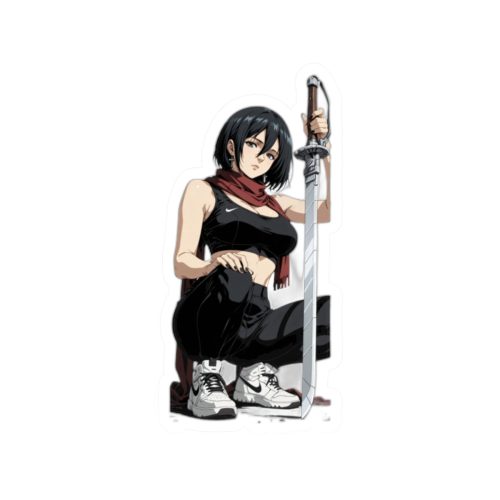 0142 Mikasa Ackerman Waifu Sticker - Image 7