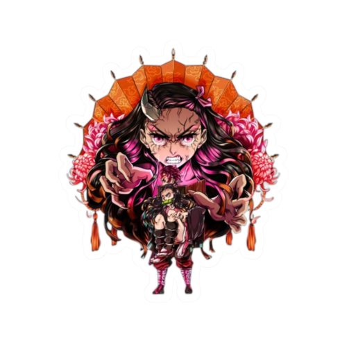 0139 Nezuko Demon Waifu Sticker - Image 10